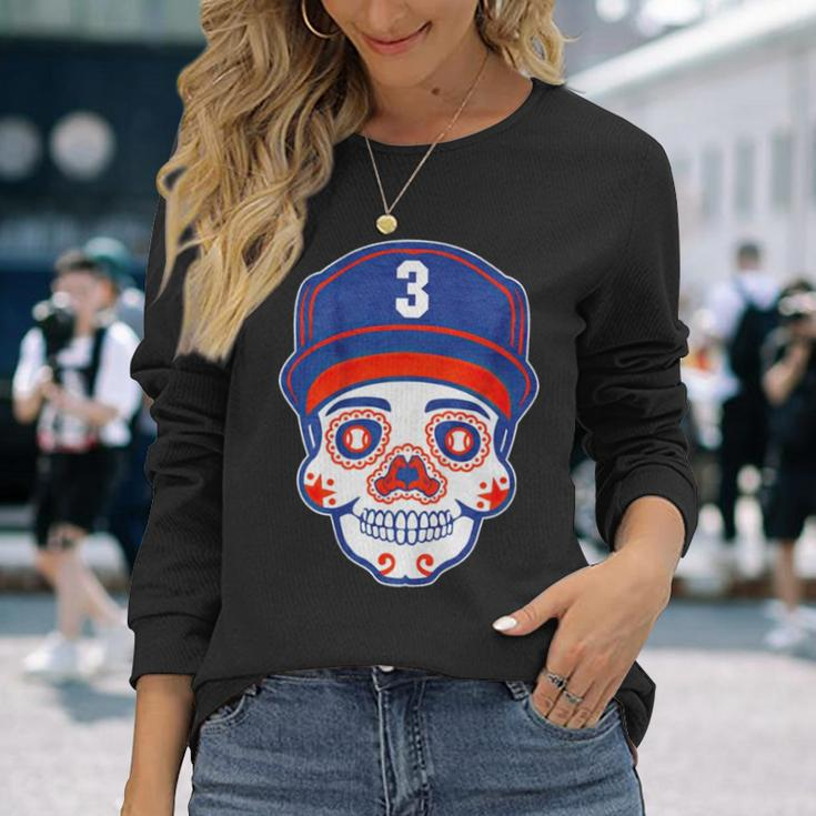 Jeremy Peña Sugar Skull Long Sleeve T-Shirt T-Shirt Gifts for Her