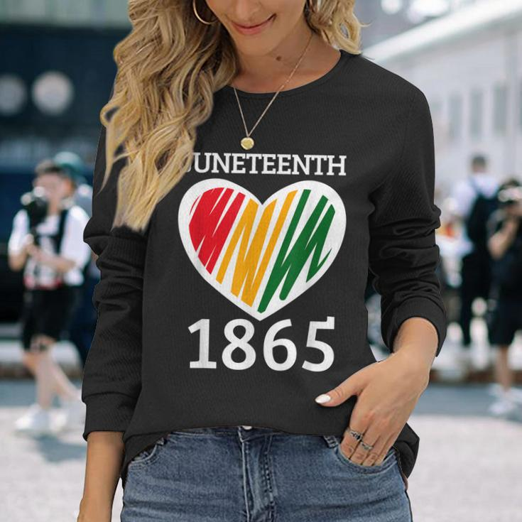 Junenth 1865 African American Freedom Day Long Sleeve T-Shirt T-Shirt Gifts for Her