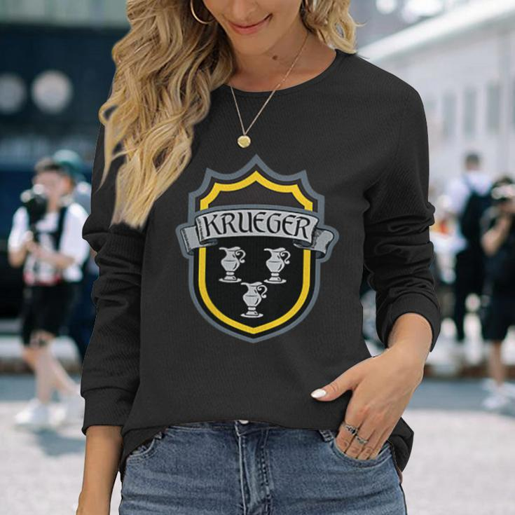 Krueger Crest Long Sleeve T-Shirt T-Shirt Gifts for Her