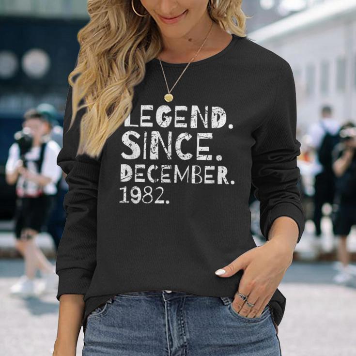 Legend Since December 1982 Geburtstagsfeier Frau Ehemann Langarmshirts Geschenke für Sie