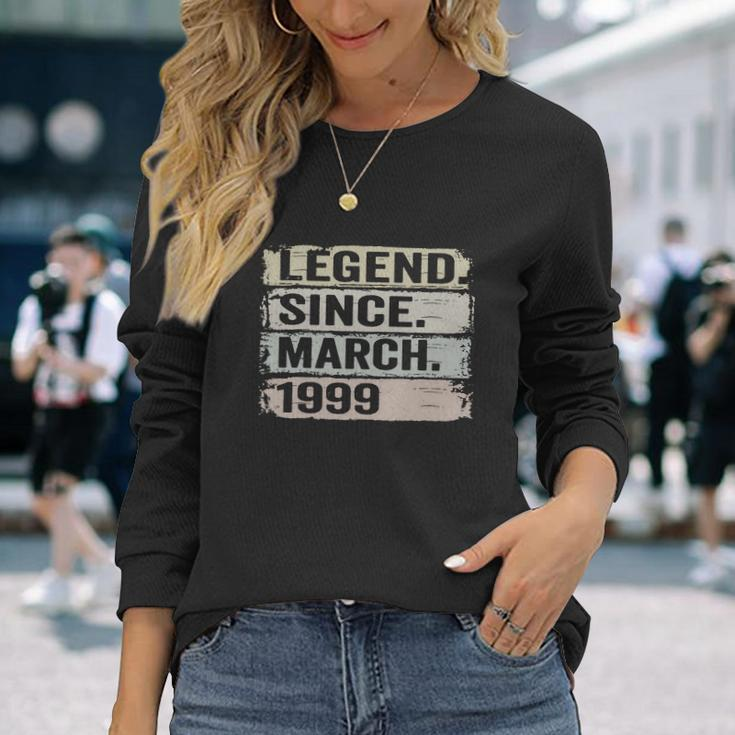 Legend Since March 1999 21Th Birthday 21 Year Old Long Sleeve T-Shirt Gifts for Her