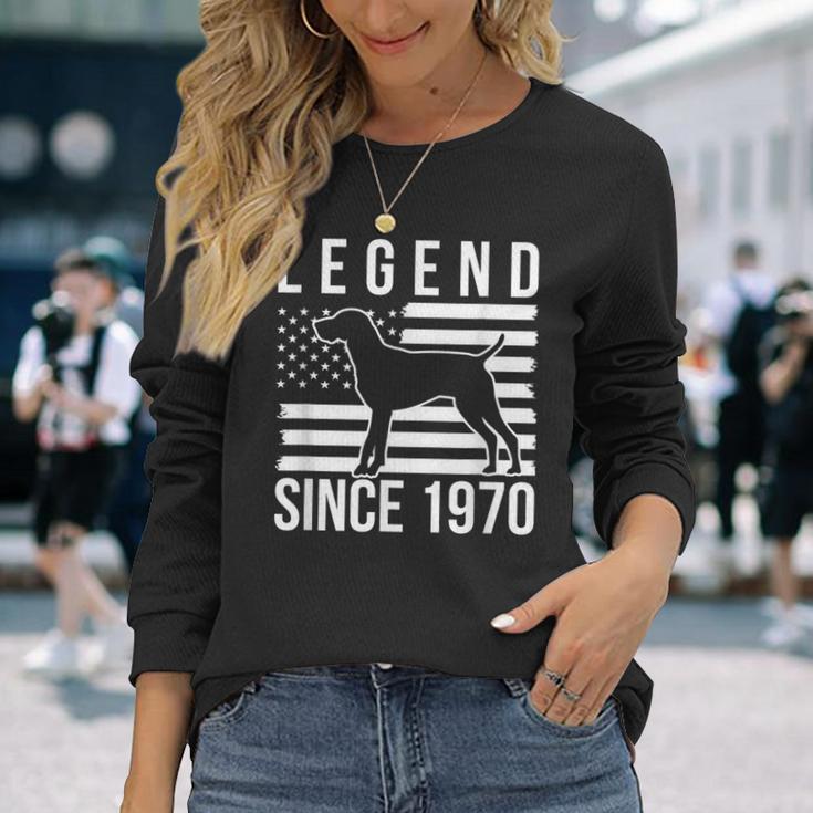 Legende Seit 1970 Deutscher Kurzhaarzeiger Jagdhund Langarmshirts Geschenke für Sie