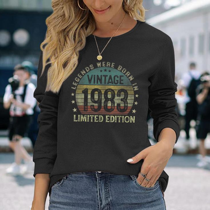 Legenden 1983 Geburtstag Herren Langarmshirts, 40. Jubiläum Design Geschenke für Sie