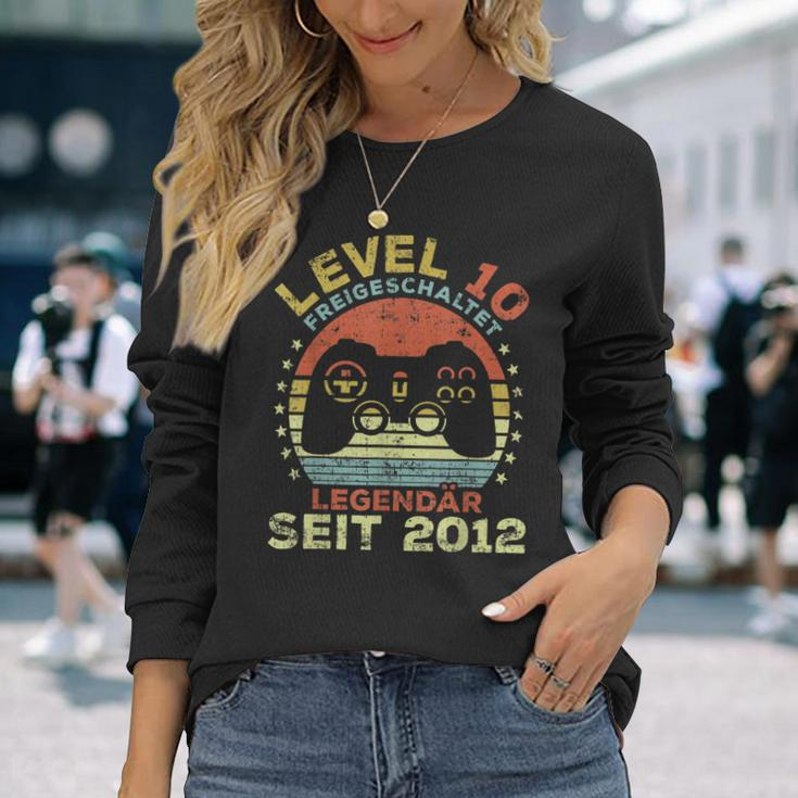 Level 10 Freigeschaltet Legendär Seit 2012 10 Geburtstag Langarmshirts Geschenke für Sie