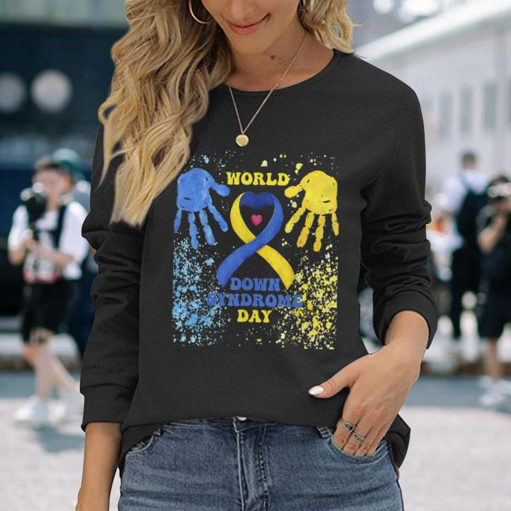 Love World Down Syndrome Awareness Day Love Long Sleeve T-Shirt Gifts for Her