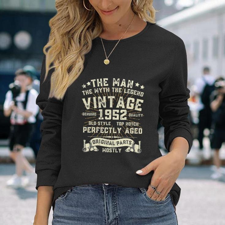 Man Myth Legend 1952 70Th Birthday For 70 Years Old V2 Long Sleeve T-Shirt Gifts for Her