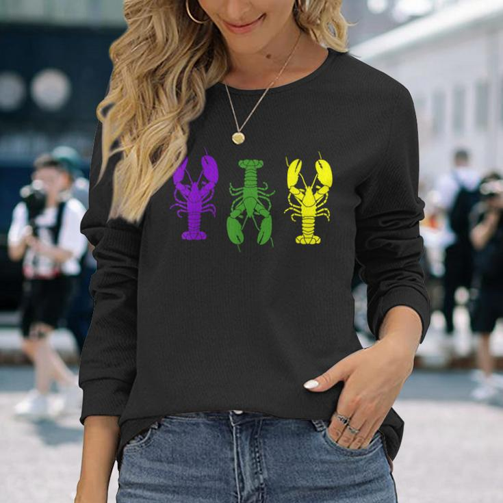Mardi Gras Craw Fish Mardi Gras Outfit Long Sleeve T-Shirt Gifts for Her