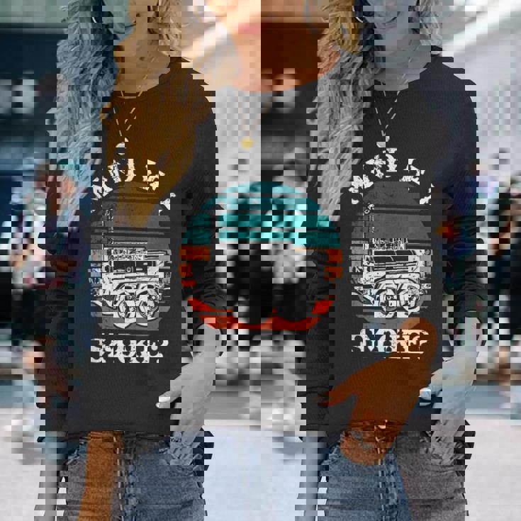 Mind If I SmokeBbq Mind If I Smoke Long Sleeve T-Shirt Gifts for Her