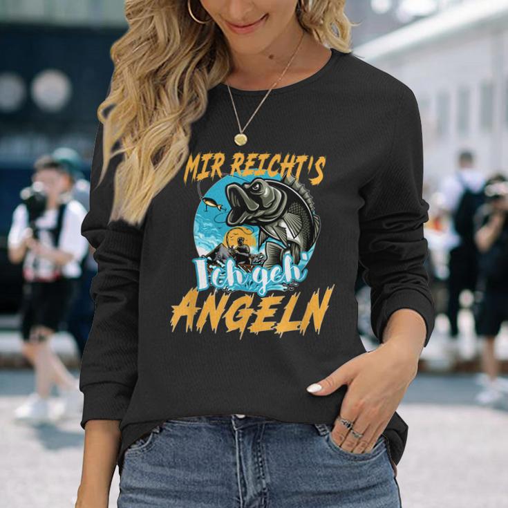 Mir Reichts Ich Geh Angeln Angel Angler Fischen Geschenk Langarmshirts Geschenke für Sie