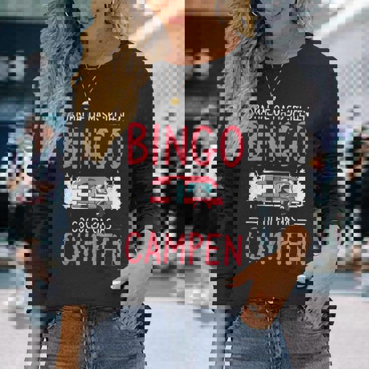 Normale Omas Spielen Bingo Coole Omas Campen Langarmshirts Geschenke für Sie