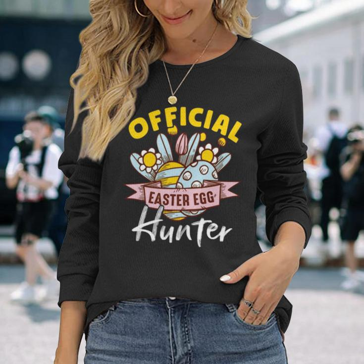 Official Easter Egg Hunter Retro Long Sleeve T-Shirt Gifts for Her