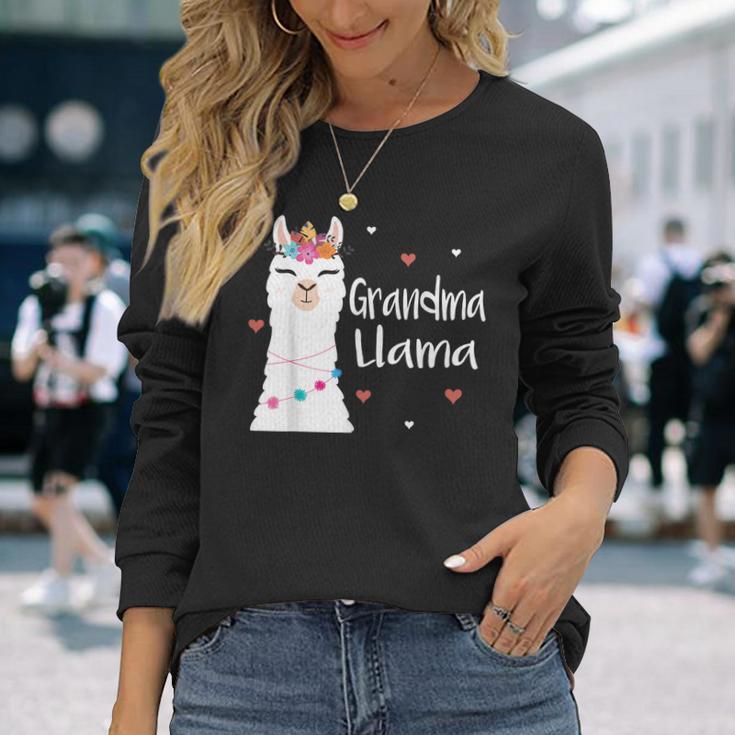 Oma Lama Nette Lamas Liebhaber Frauen Nana Geschenk Langarmshirts Geschenke für Sie