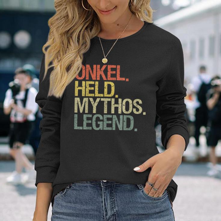 Onkel Held Mythos Legende Langarmshirts Geschenke für Sie