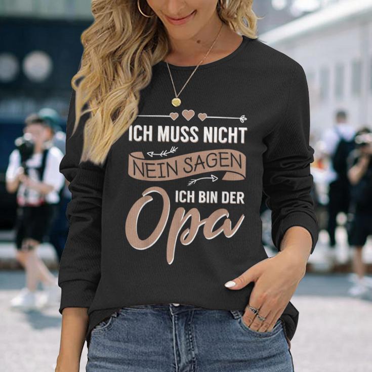 Opa Geburtstag Vatertag Langarmshirts, Lustiger Spruch für Großvater Geschenke für Sie