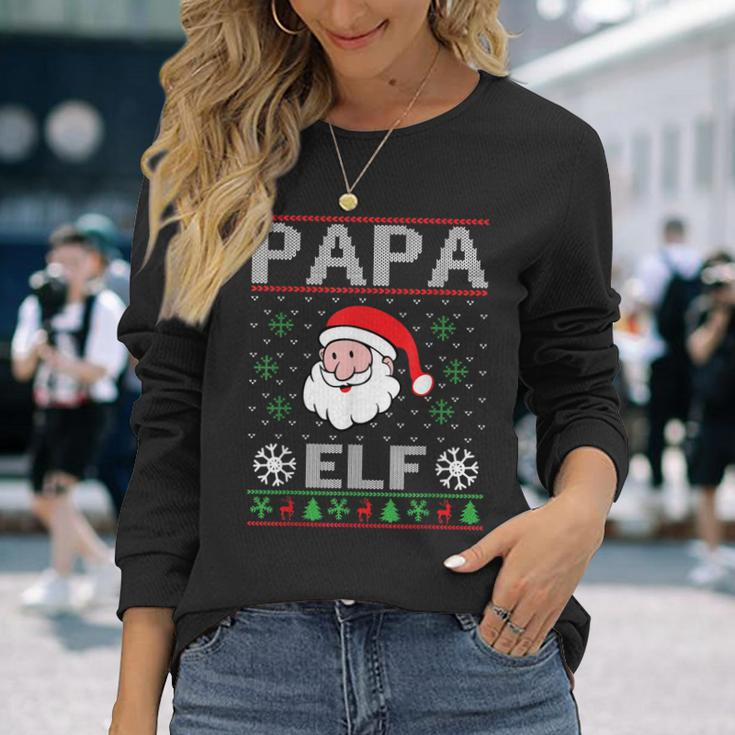 Papa Elf Outfit Weihnachten Familie Elf Weihnachten Langarmshirts Geschenke für Sie