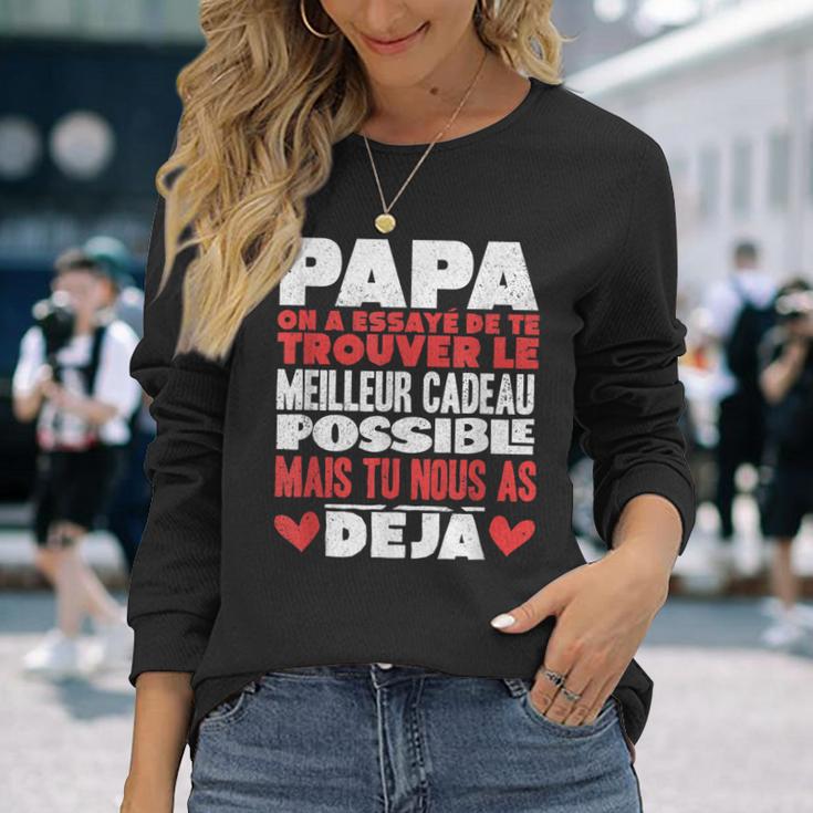 Papa Zum Vatertag Geschenk Für Papa Geburtstag Vater V4 Langarmshirts Geschenke für Sie