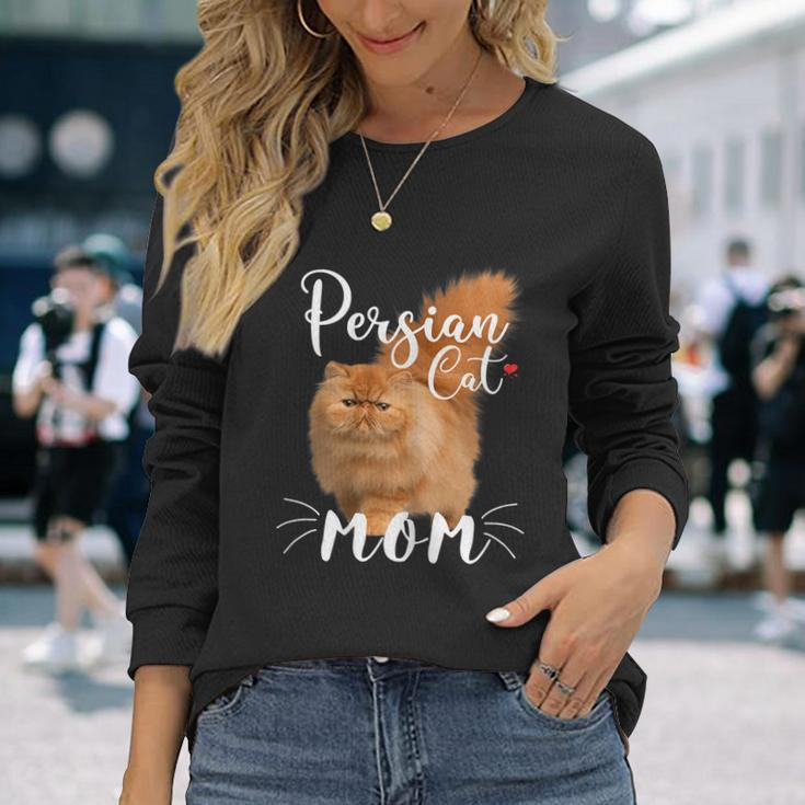 Persian Cat Mom Female Cat Owner Persian Kitty Long Sleeve T-Shirt Gifts for Her