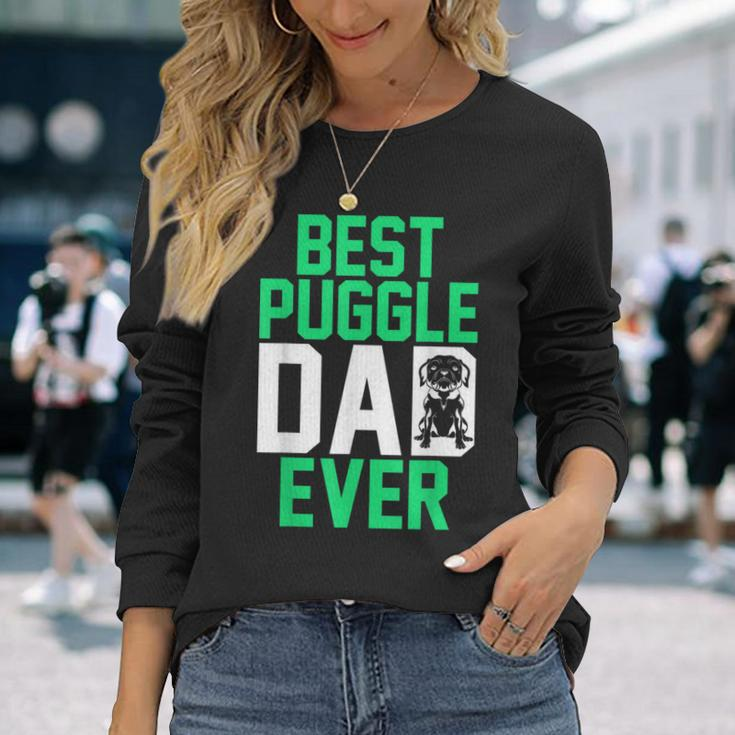 Pet Owner Animal Dog Lover Daddy Best Puggle Dad Ever Puggle Long Sleeve T-Shirt T-Shirt Gifts for Her