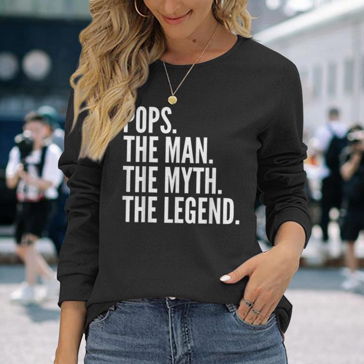 Pops The Man Der Mythos Die Legende Dad Langarmshirts Geschenke für Sie