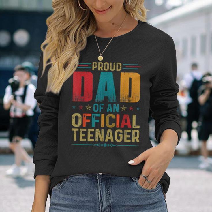 Proud Dad Official Teenager Bday Party 13 Year Old Long Sleeve T-Shirt T-Shirt Gifts for Her