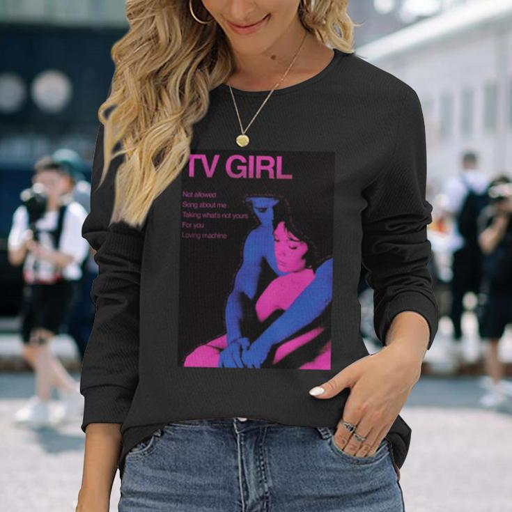 Who Really Cares Tv Girl Long Sleeve T-Shirt Gifts for Her