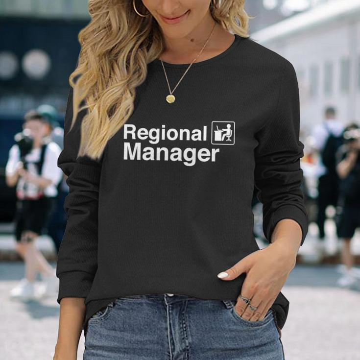 Regional Manager Office Tshirt Long Sleeve T-Shirt Gifts for Her