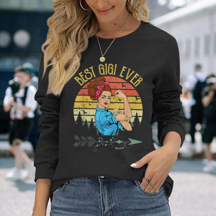 Retro Vintage Best Gigi Ever Gigi Long Sleeve T-Shirt Gifts for Her