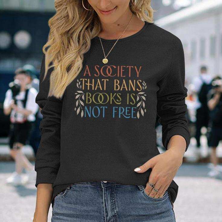 Stop Book Banning Protect Libraries Ban Books Not Bigots Long Sleeve T-Shirt T-Shirt Gifts for Her