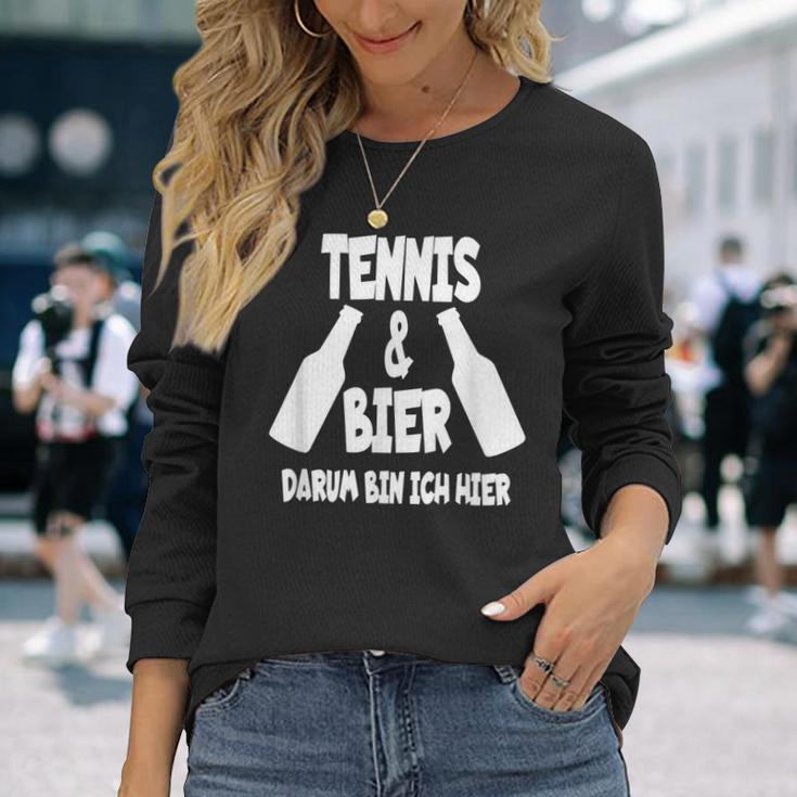 Tennis Und Bier Tenniscamp Tennistrainer Tenniscamp Langarmshirts Geschenke für Sie