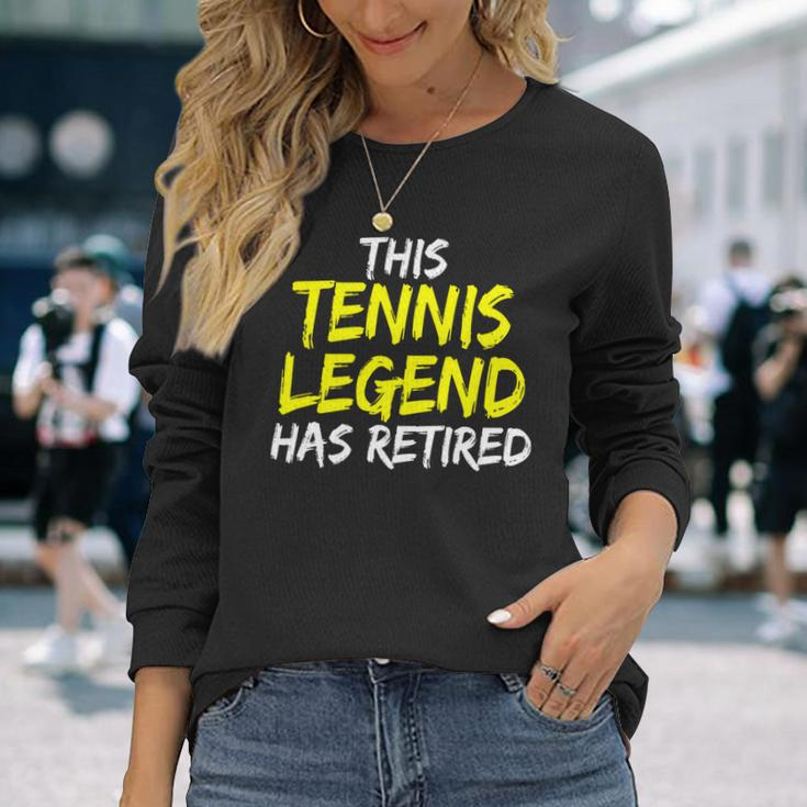 Tennistrainer This Tennis Legend Has Retired Tennisspieler Langarmshirts Geschenke für Sie
