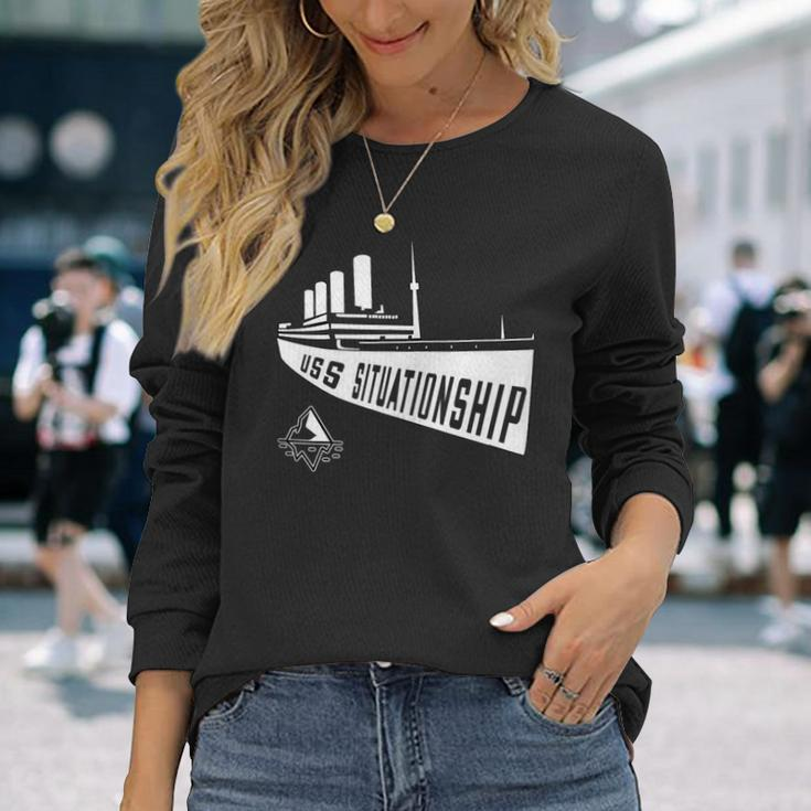 Uss Situationship Complicated Relationship Friendship Long Sleeve T-Shirt Gifts for Her