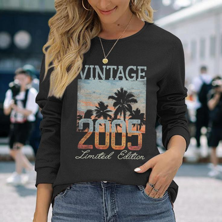 Vintage 2005 Limited Edition 18Th Birthday 18 Year Old V2 Long Sleeve T-Shirt Gifts for Her