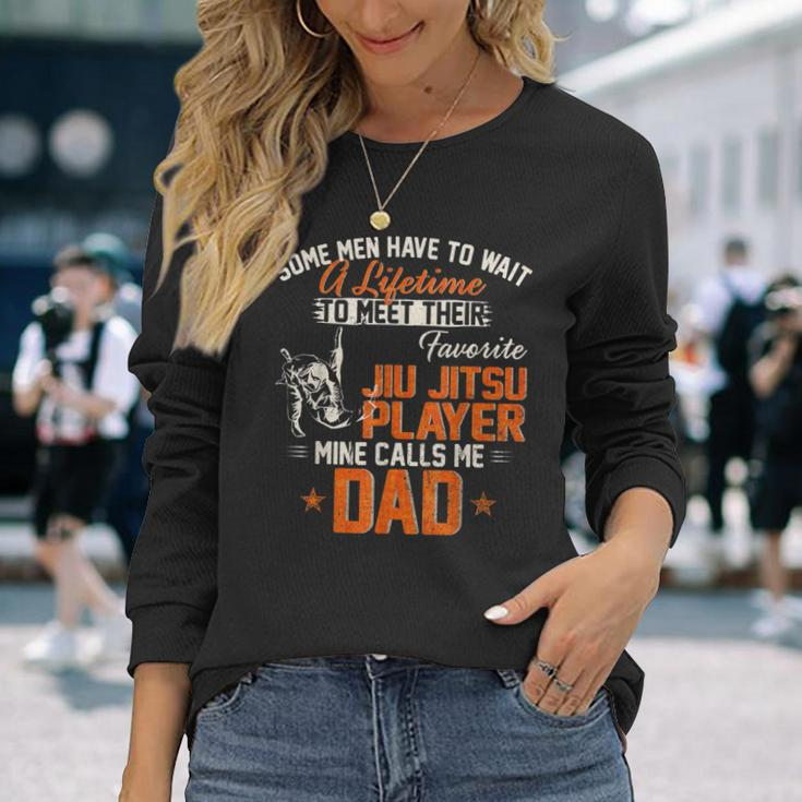 Vintage My Favorite Brazilian Jiu Jitsu Player Calls Me Dad Long Sleeve T-Shirt Gifts for Her