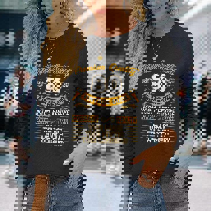 Vintage The Man Myth Legend 80 Yrs 80Th Birthday Long Sleeve T-Shirt T-Shirt Gifts for Her