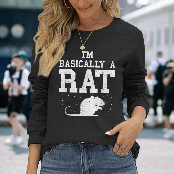 Vintage Rattenliebhaber Langarmshirts, Nagerbesitzer Maus Motiv Geschenke für Sie