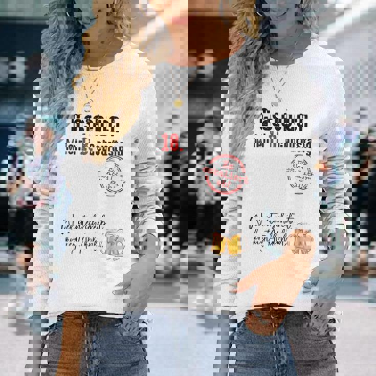 18 Geburtstag Junge Mädchen 18 Jahre 2005 Lustig Geschenk Langarmshirts Geschenke für Sie