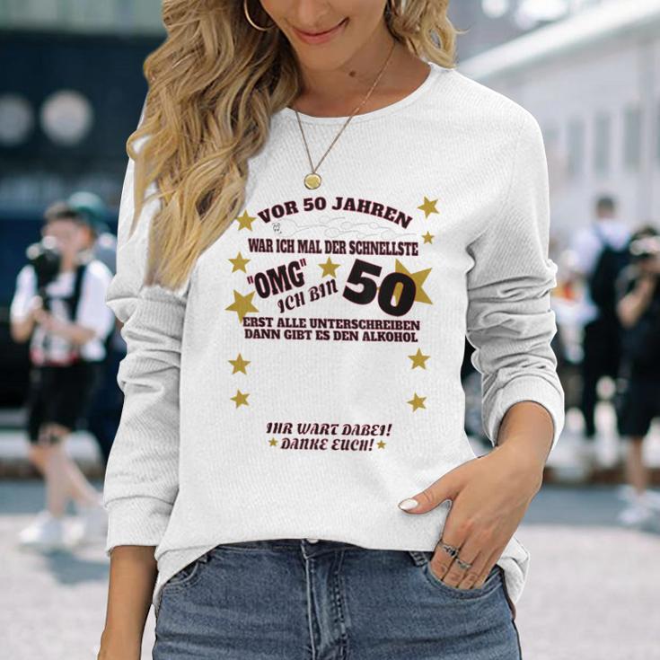 50 Geburtstag Herren Und 50 Geburtstag Mann Gästebuch Langarmshirts Geschenke für Sie