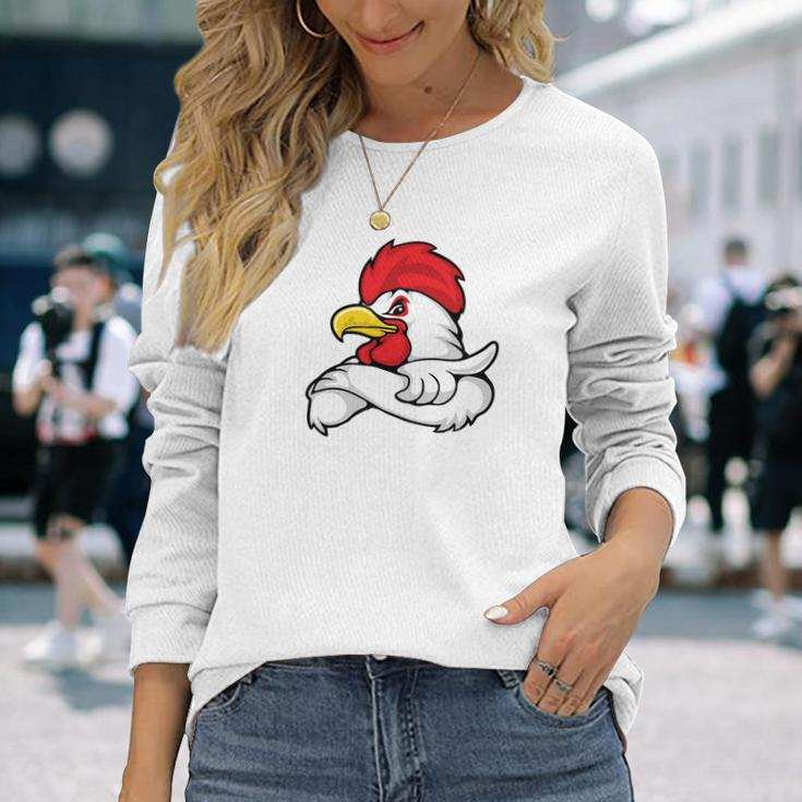 Chicken Farmer V3 Long Sleeve T-Shirt Gifts for Her