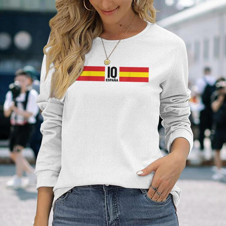 Fussball Spanien Fussball Outfit Fan Langarmshirts Geschenke für Sie