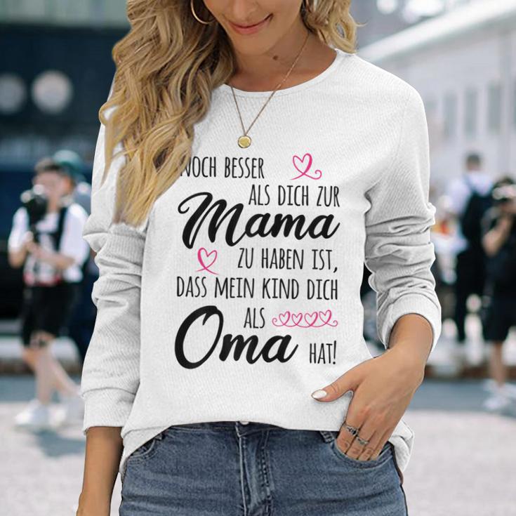 Omi Besser als Mama Langarmshirts, Lustiges Oma Großmutter Tee Geschenke für Sie