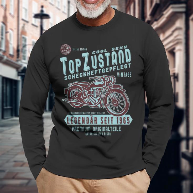 1965 Biker Top Zustand Legendär Legende Bike Geburtstag Langarmshirts Geschenke für alte Männer