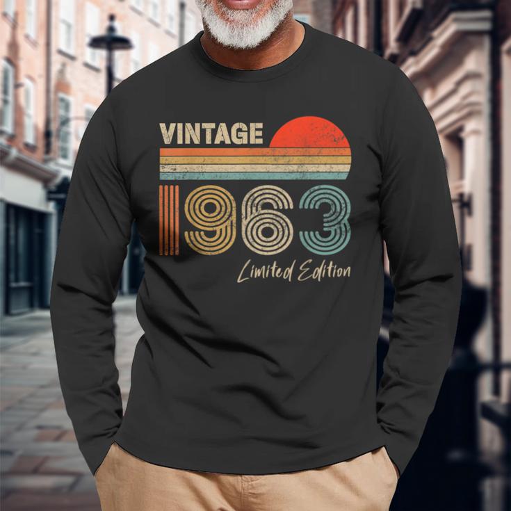 60 Year Old Gifts Vintage 1963 Limited Edition 60Th Birthday  V3 Men Women Long Sleeve T-shirt Graphic Print Unisex