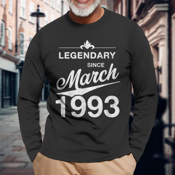 30 Geburtstag 30 Jahre Alt Legendär Seit März 1993 V5 Langarmshirts Geschenke für alte Männer