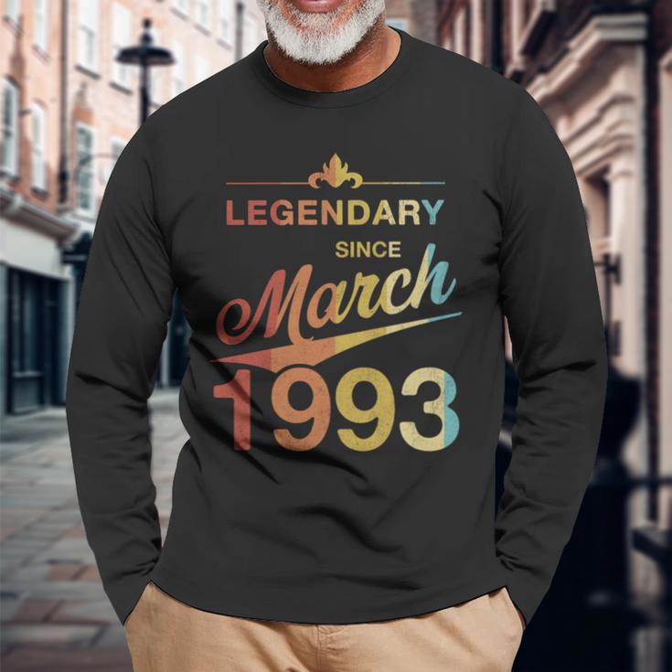 30 Geburtstag 30 Jahre Alt Legendär Seit März 1993 V7 Langarmshirts Geschenke für alte Männer