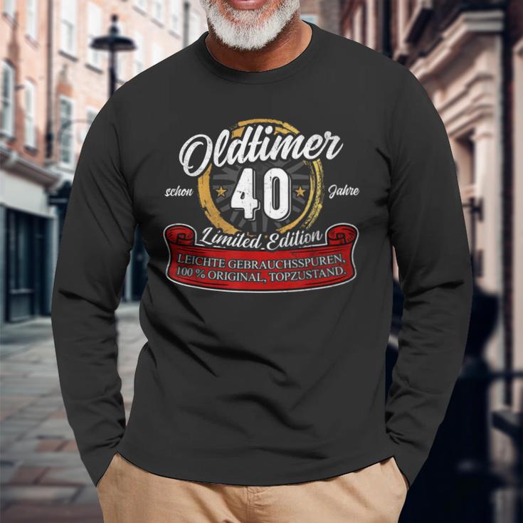 40 Geburtstag Oldtimer Model 40 Jahre Geburtstag Geschenk Langarmshirts Geschenke für alte Männer