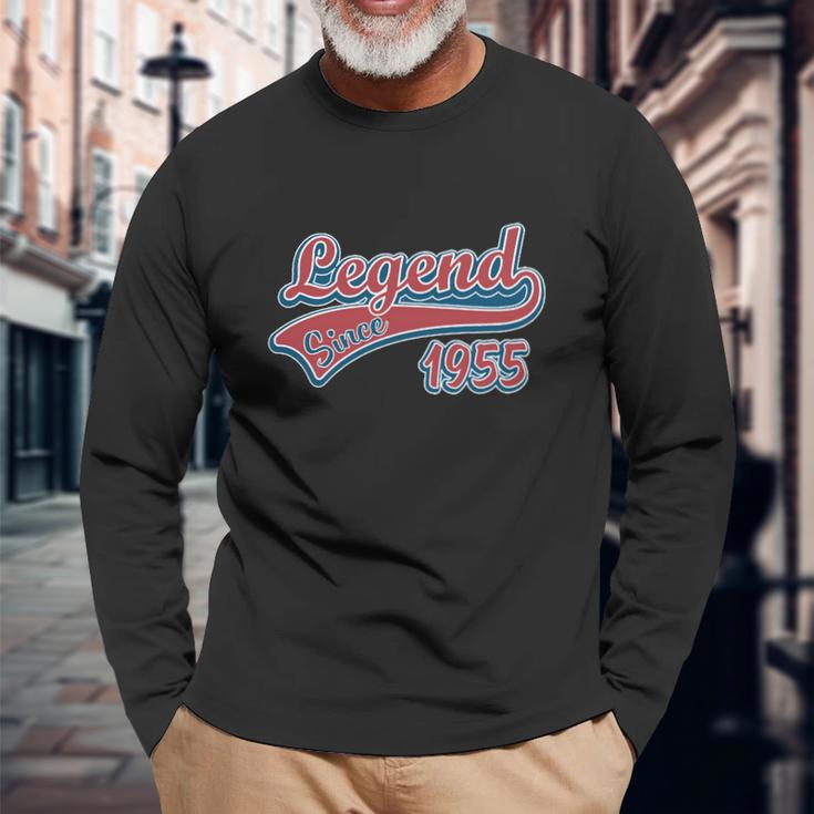 65Th Birthday Tshirt 1955 Legend Since 65 Year Old Long Sleeve T-Shirt Gifts for Old Men