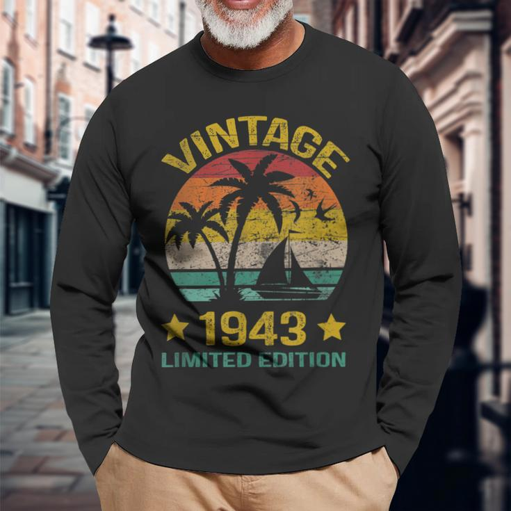 80 Years Old Vintage 1943 Limited Edition 80Th Birthday Long Sleeve T-Shirt Gifts for Old Men