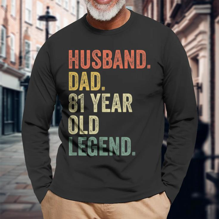 81St Birthday For Men Vintage Dad 1939 81 Long Sleeve T-Shirt Gifts for Old Men