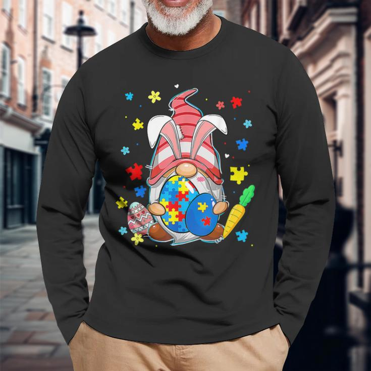 Accept Understand Love Gnome Easter Day Autism Awareness Long Sleeve T-Shirt Gifts for Old Men