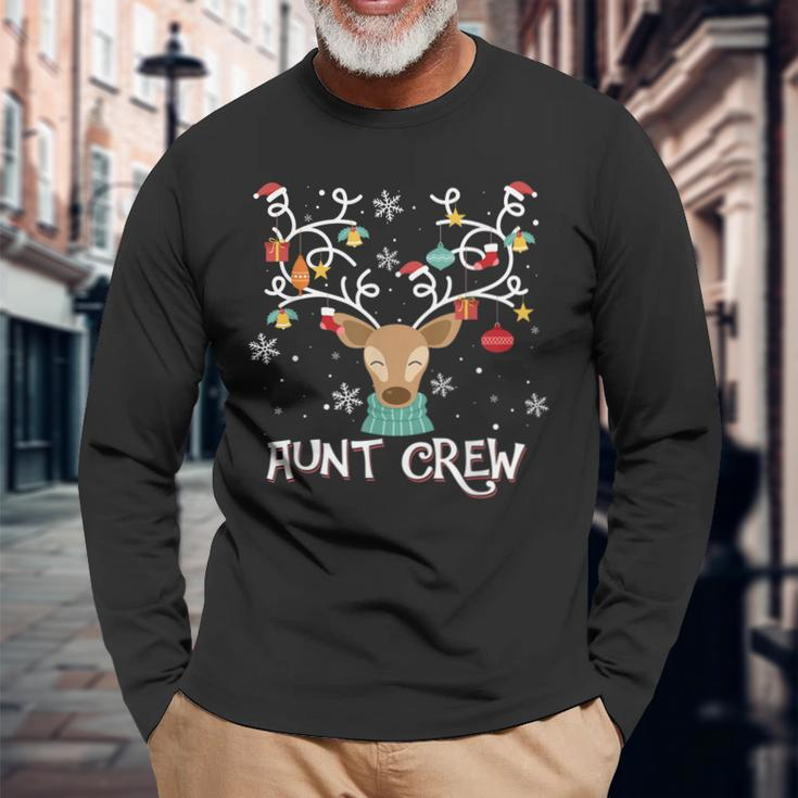 Aunt Crew Weihnachtsmann Hut Rentier Passender Pyjama Langarmshirts Geschenke für alte Männer